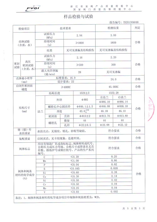 型式檢驗(yàn)-低水錘止回閥