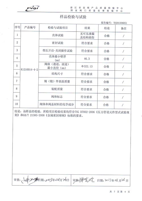 型式檢驗(yàn)-灰水、黑水及煤漿用特種金屬硬密封球閥QT347Y-CL900-NPS14